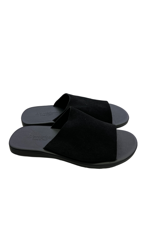 Antichi Romani Sandali 27031 Camoscio Nero