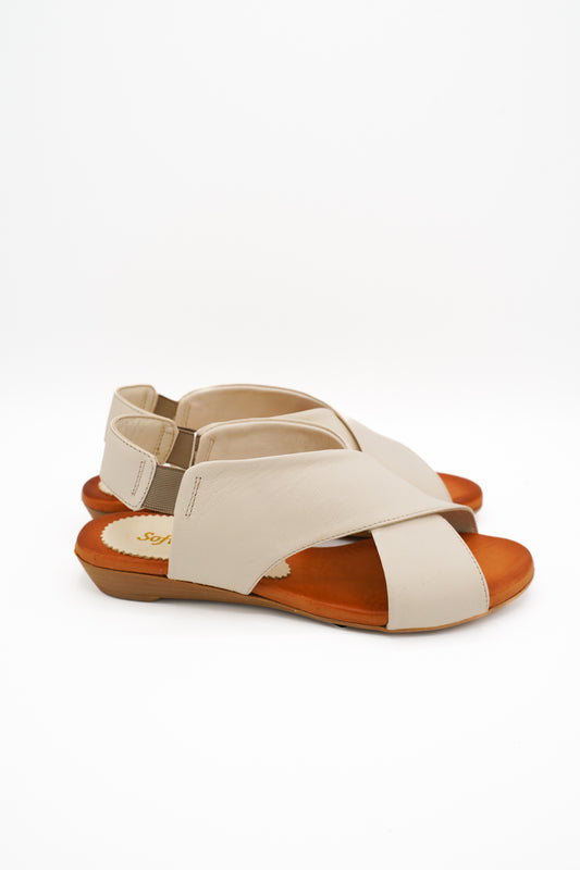 Sofia Mare Sandali Zenne Deri Beige