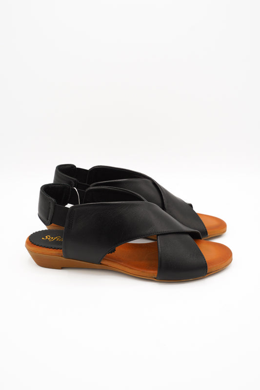 Sofia Mare Sandali Zenne Deri Black