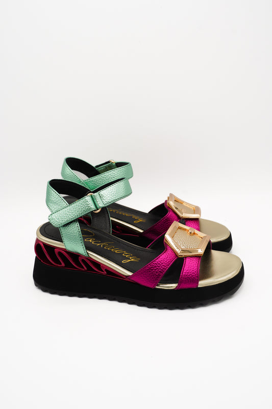 Rock Sandali 85836B Fushia multi