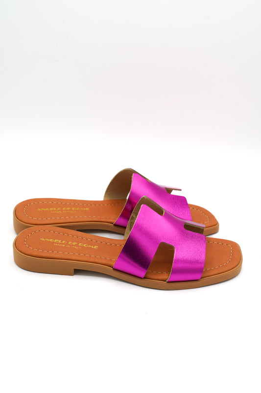 Angelo Of Rome Ciabattine Style 1 Fuxia