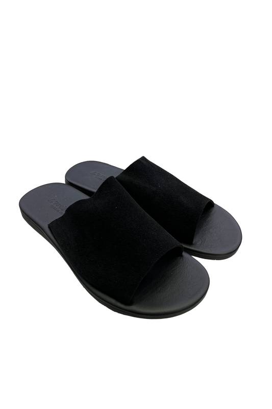 Antichi Romani Sandali 27031 Camoscio Nero