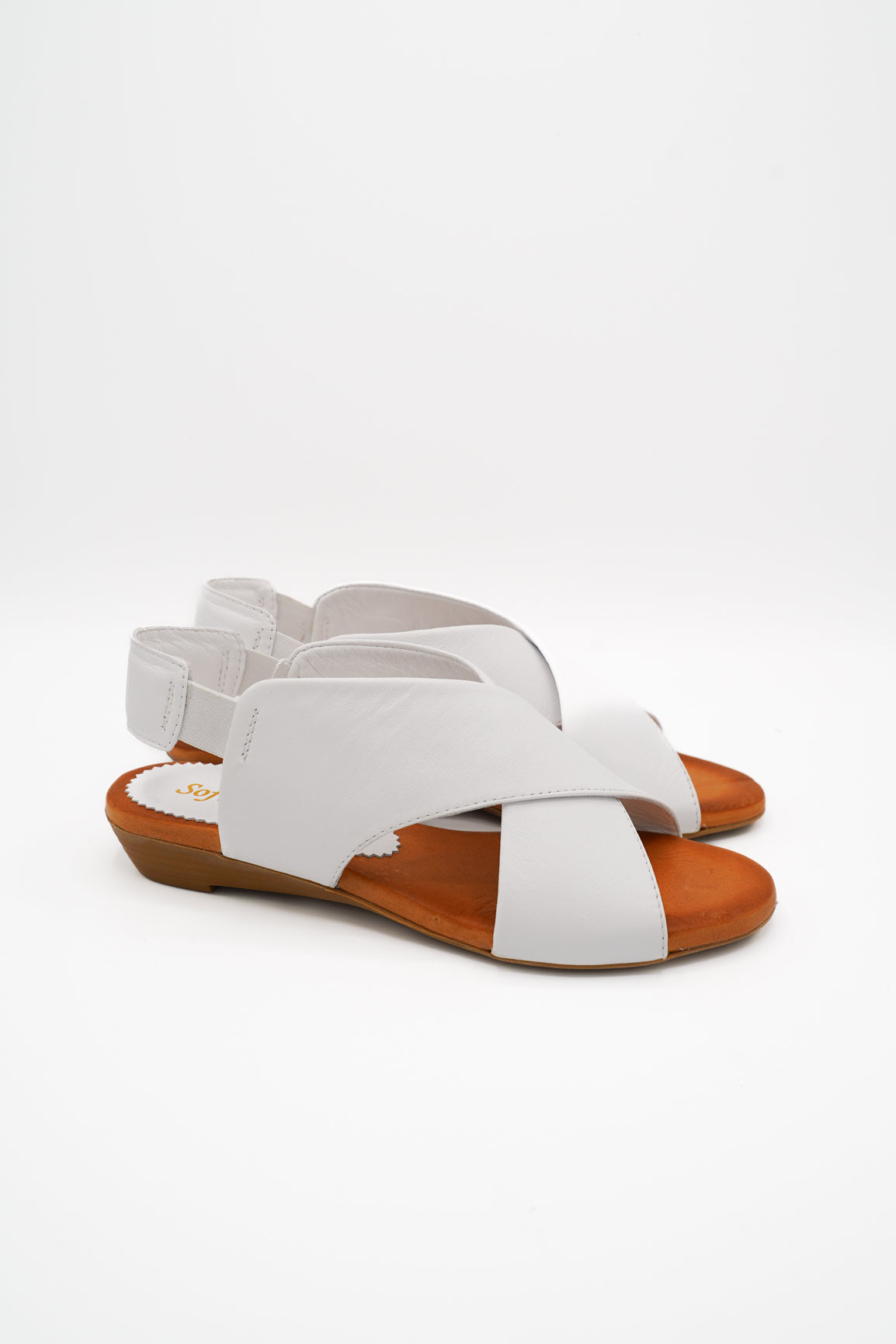 Sofia Mare Sandali Zenne Deri Bianco