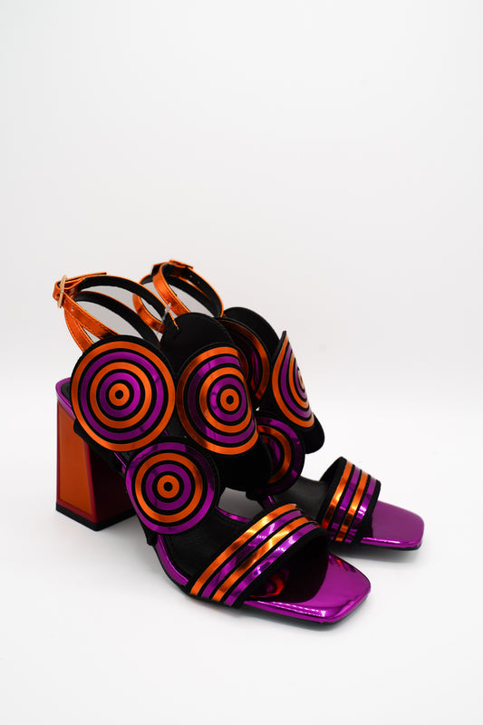 Rock Sandali 85837E Orange & Purple