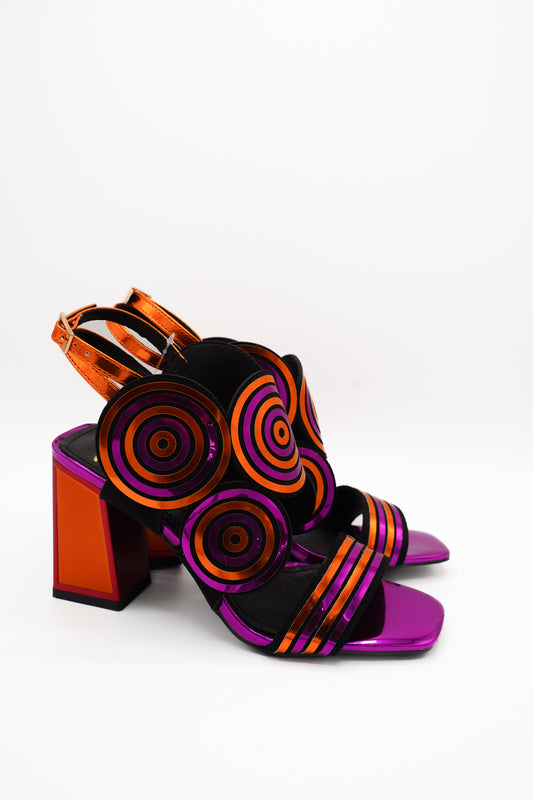 Rock Sandali 85837E Orange & Purple