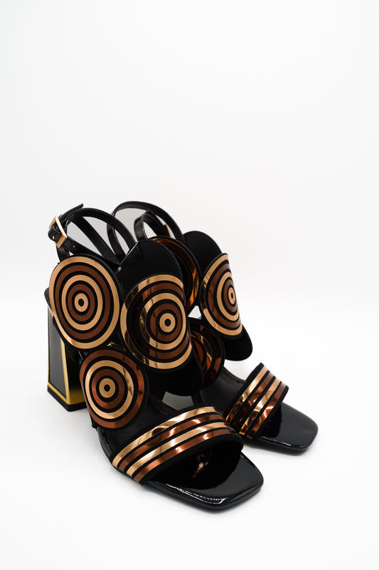 Rock Sandali 85837D Black & Gold