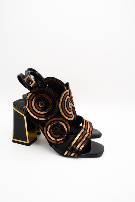 Rock Sandali 85837D Black & Gold