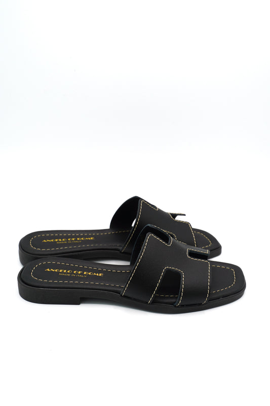 Angelo Of Rome Ciabattine Style 15 Nero