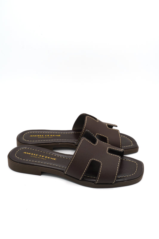 Angelo Of Rome Ciabattine Style 15 Testa di moro