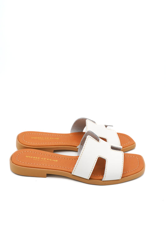 Angelo Of Rome Ciabattine Style 15 Bianco