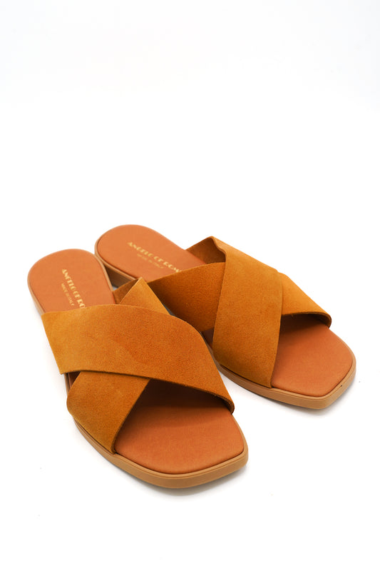 Angelo Of Rome Ciabattine Style 52 Cuoio