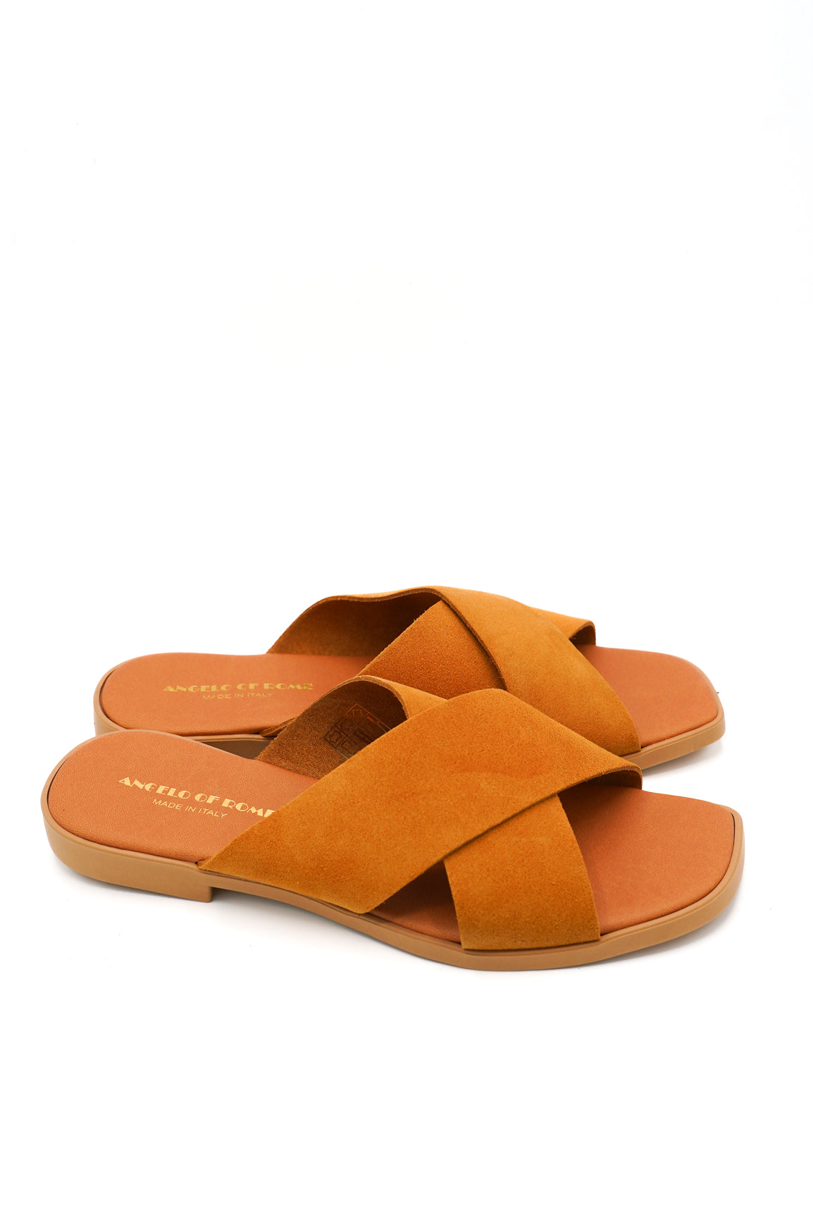 Angelo Of Rome Ciabattine Style 52 Cuoio
