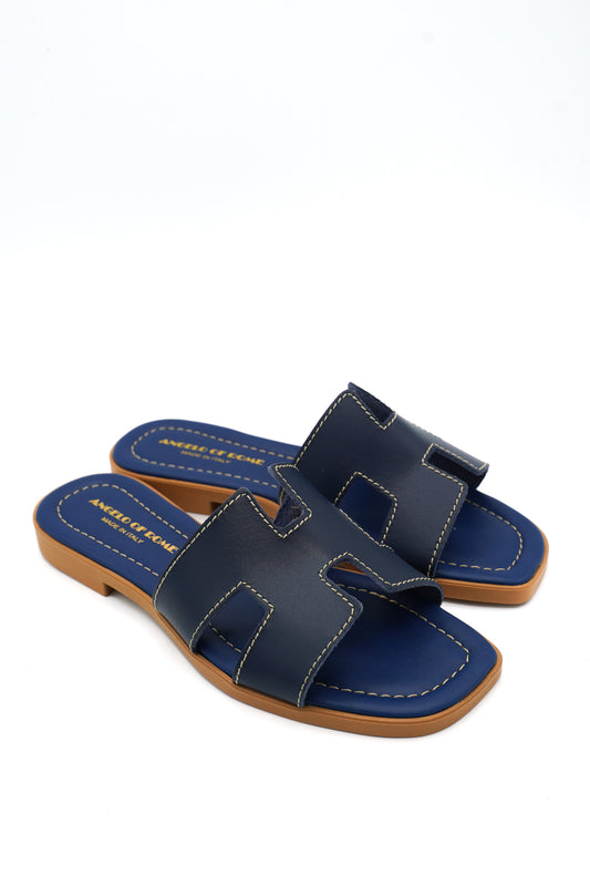 Angelo Of Rome Ciabattine Style 15 Blue