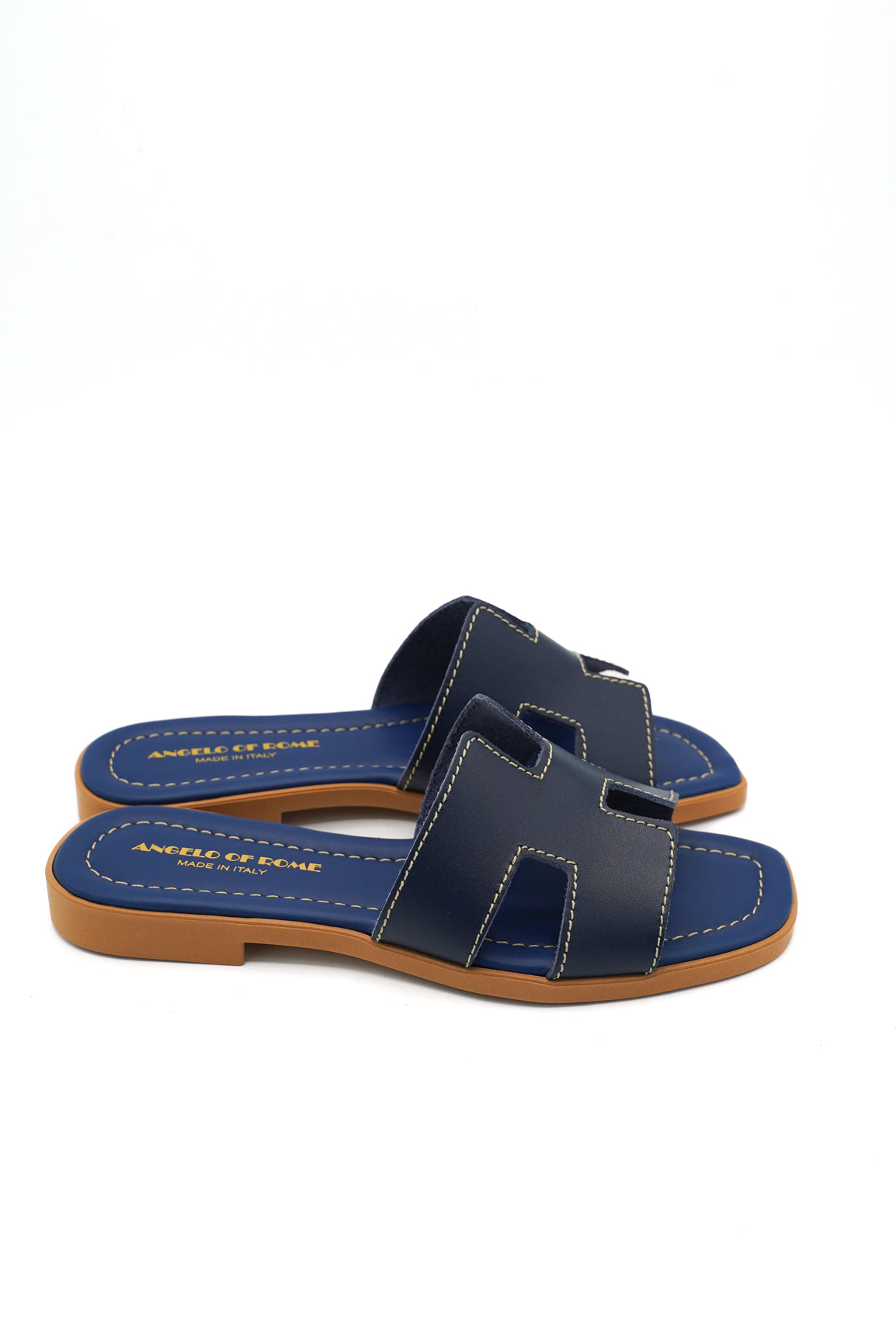 Angelo Of Rome Ciabattine Style 15 Blue