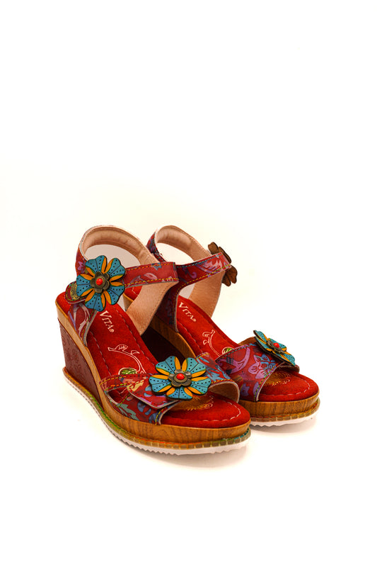 Laura Vita Sandali Ballon 21 Rouge