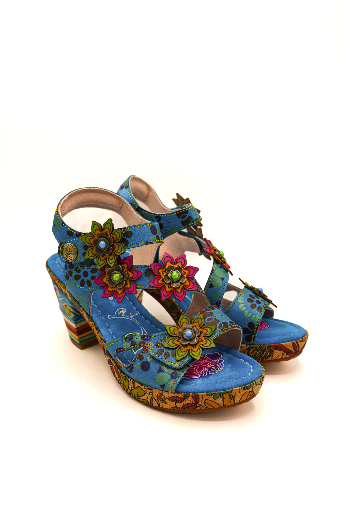 Laura Vita Sandali Nellao 33 Bleu
