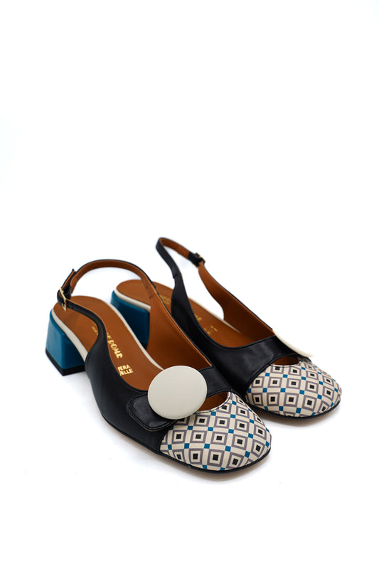 Angelo of Rome Slingback 2091004 Tacco blu