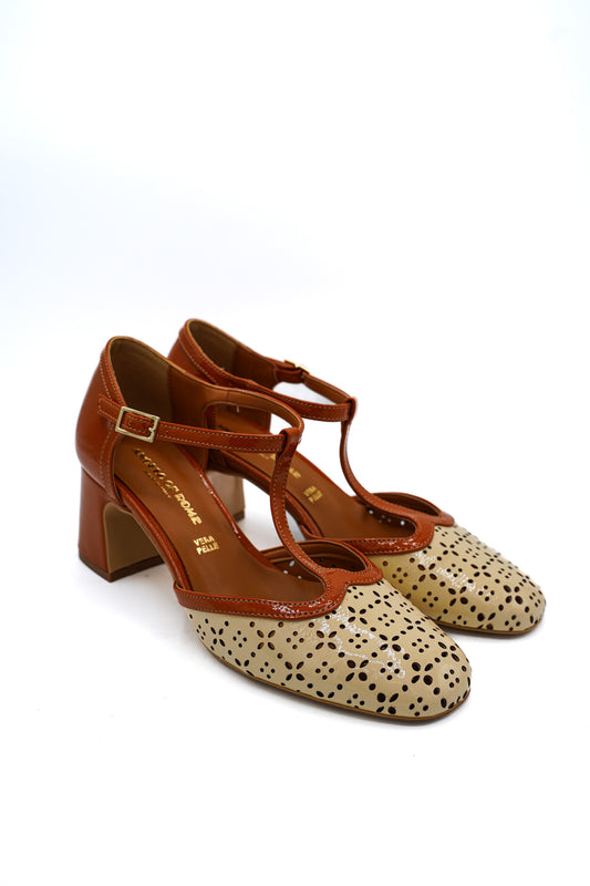 Angelo of Rome Sandali 2391M024 Crema Cuoio