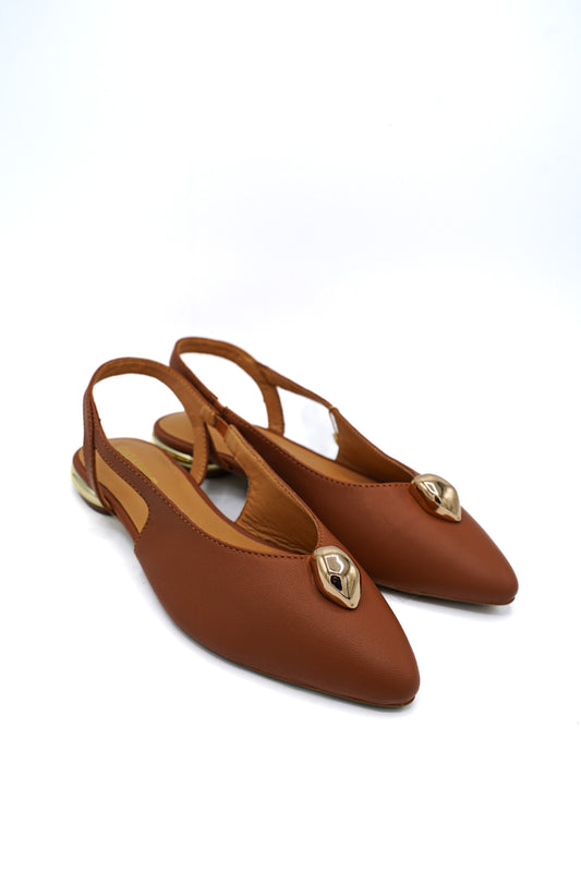 Gioseppo Slingback Muhuru Tan